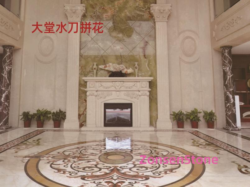 Lobby waterjet mosaic