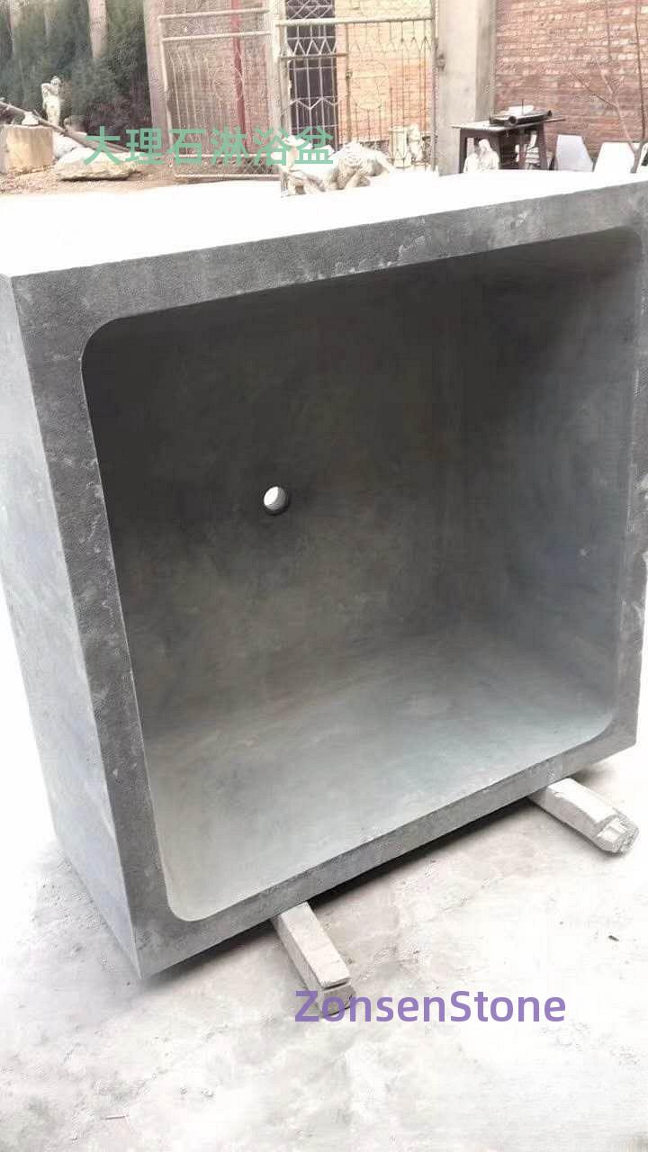 Marble shower basin