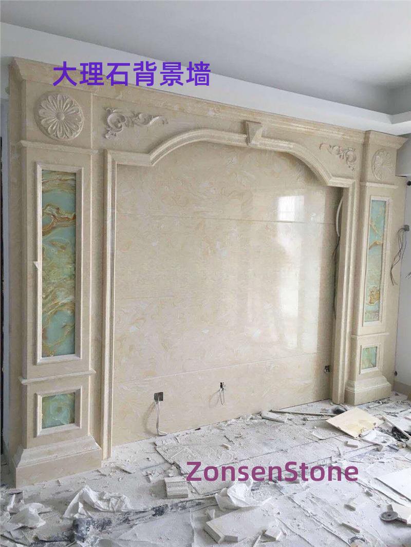 Marble background wall