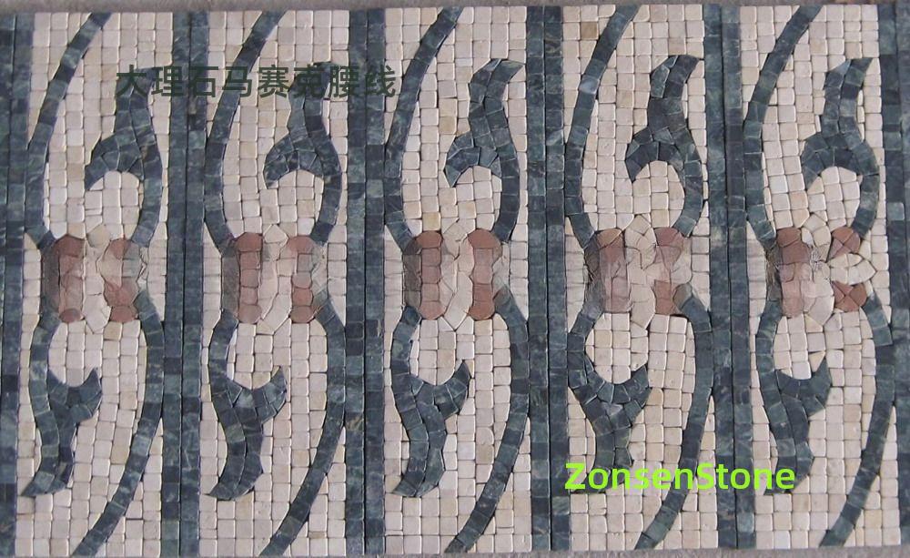 Marble mosaic waistline