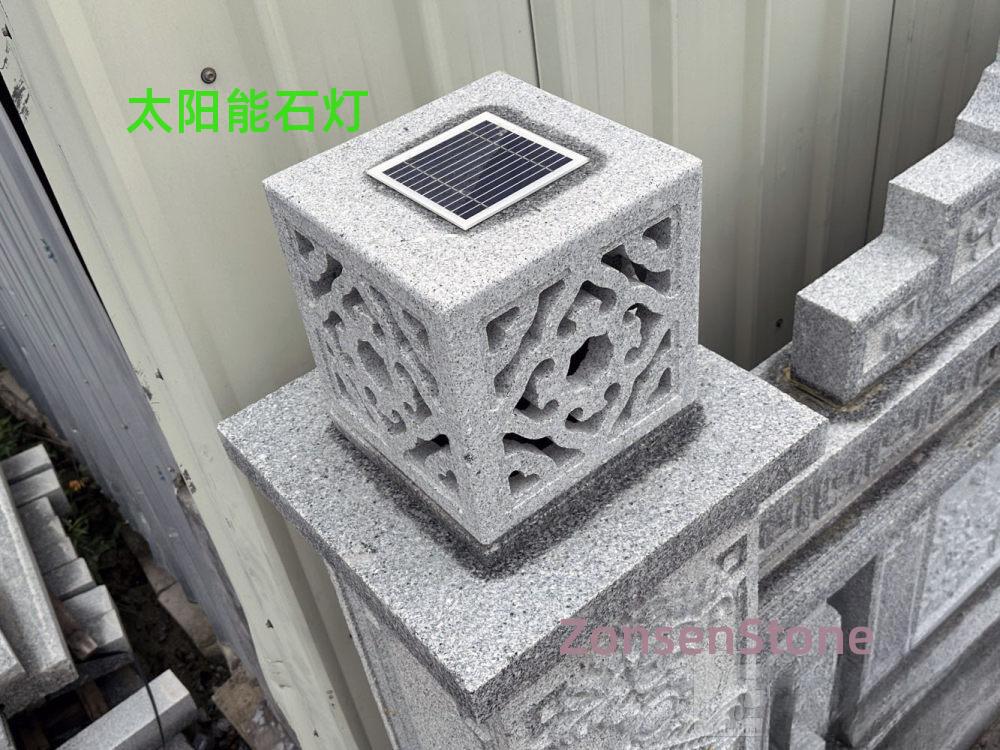 Solar stone lamps