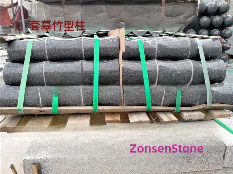 Bamboo-shaped pillars for tombs