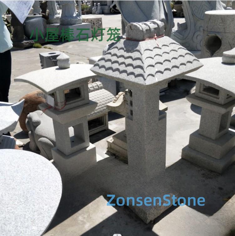 Small house with stone lantern