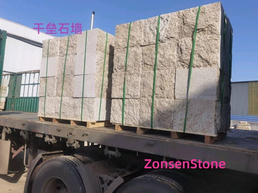 Dry-laid stone wall