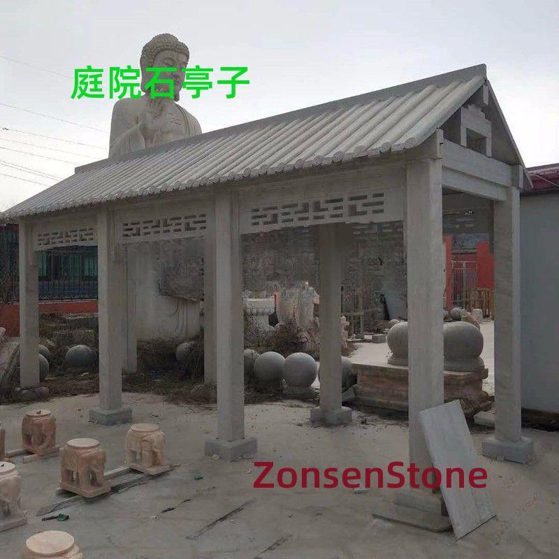 Stone pavilion in the courtyard