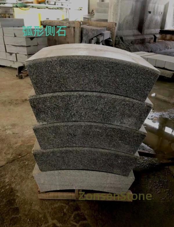 Curved side stone