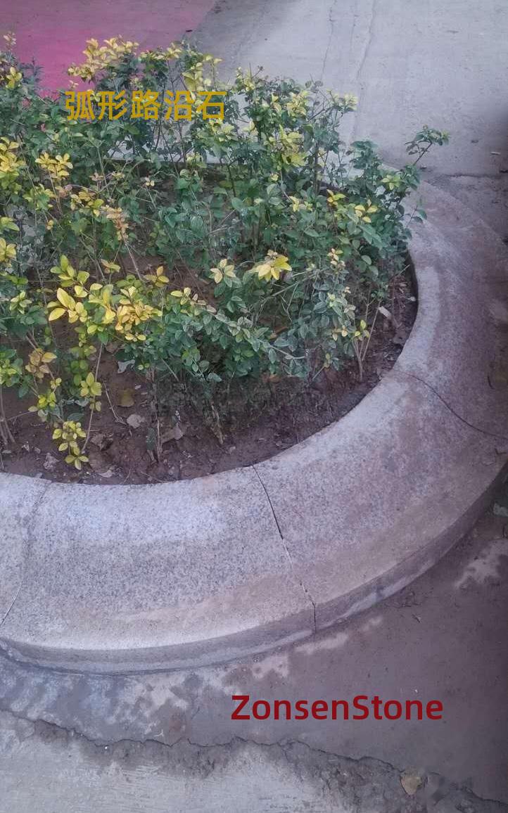 Curved curb stones