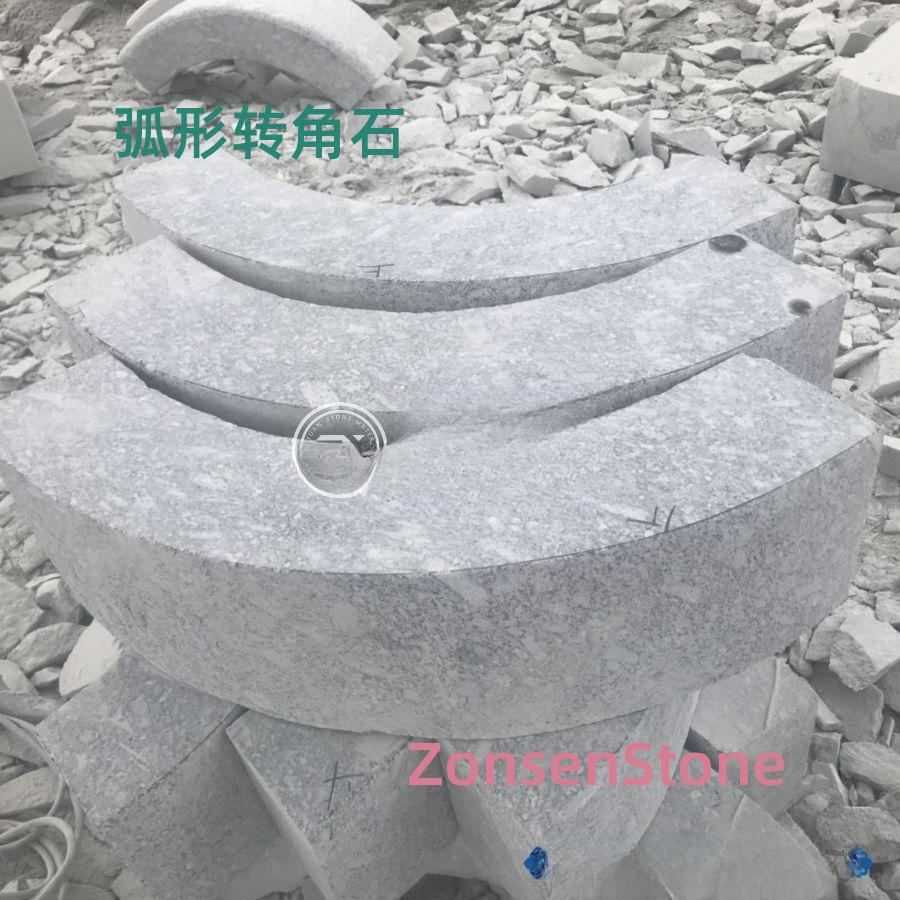 Curved corner stone