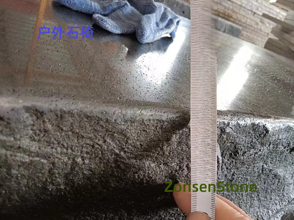 Outdoor stone benches