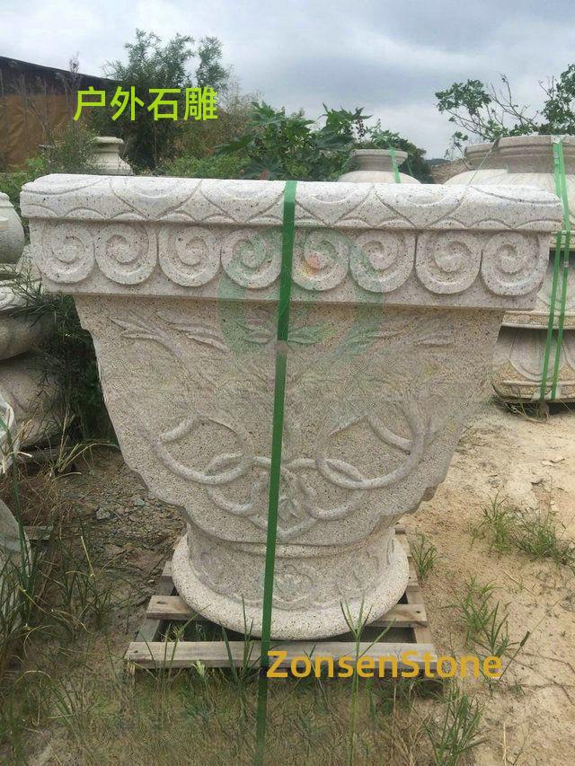 Outdoor stone sculpture
