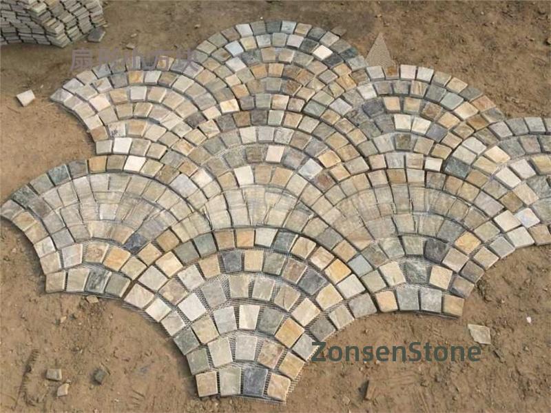 fan-shaped small squares