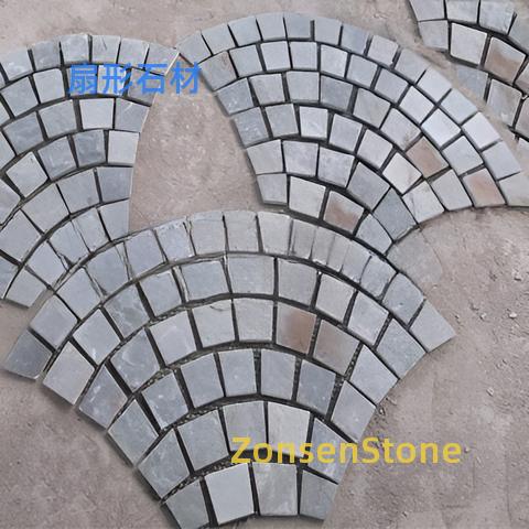 Fan-shaped stone