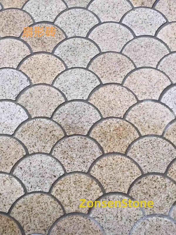 Fan-shaped bricks