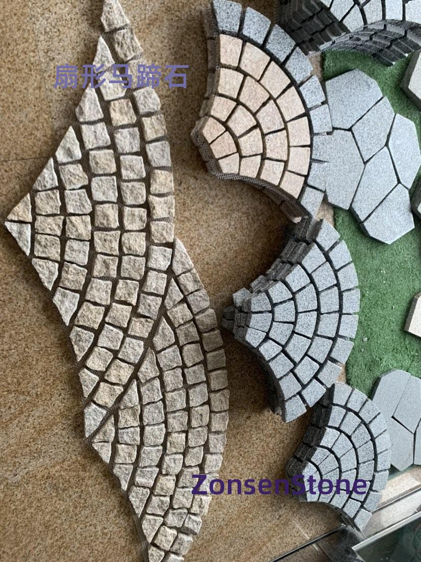 Fan-shaped horseshoe stone