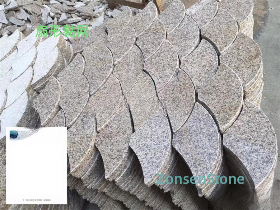 Fan-shaped adhesive net