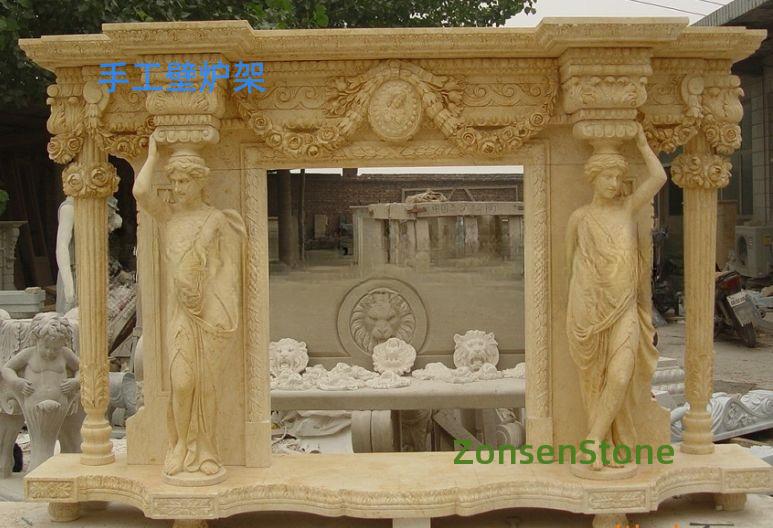 Handmade fireplace mantel