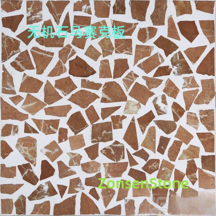 Inorganic stone mosaic board