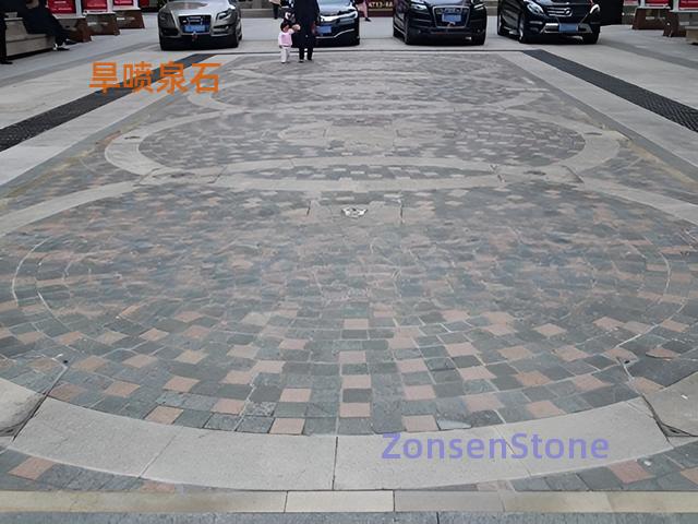 Dry fountain stone