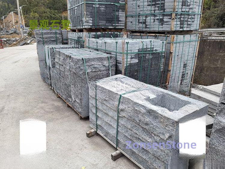 Landscape stone benches