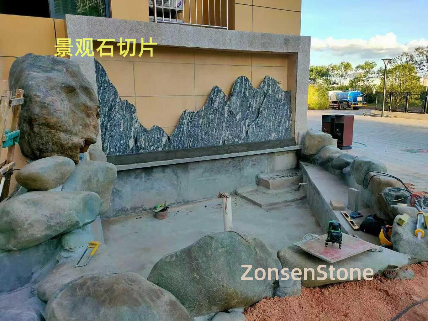 Landscape stone slices