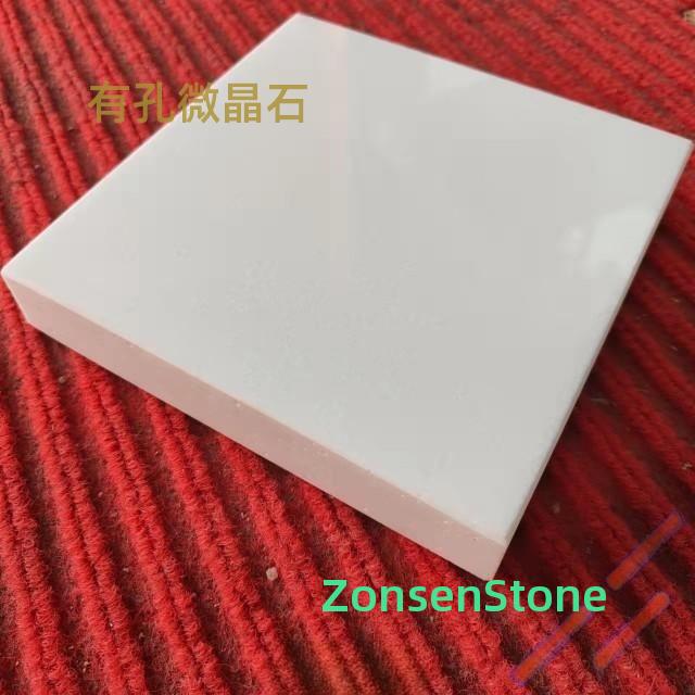 Porous microcrystalline stone