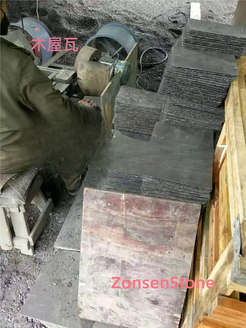 Wooden roof tiles
