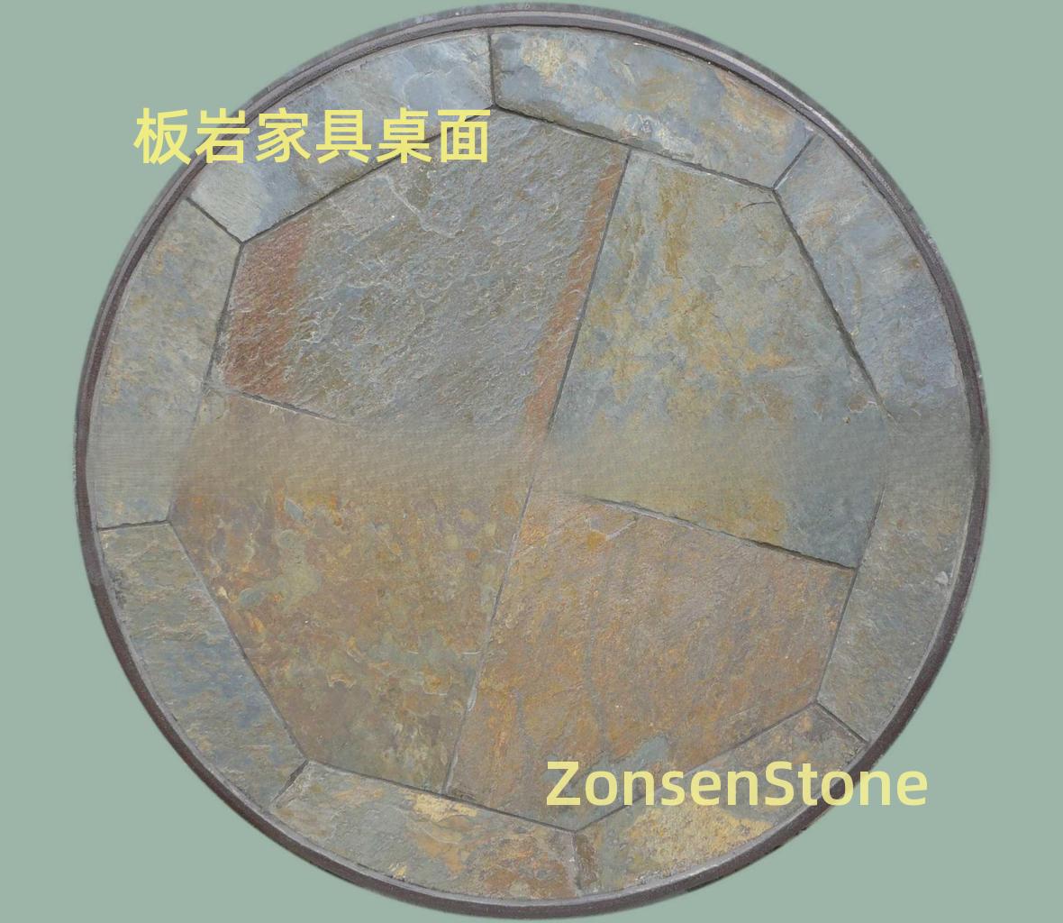 Slate furniture tabletop