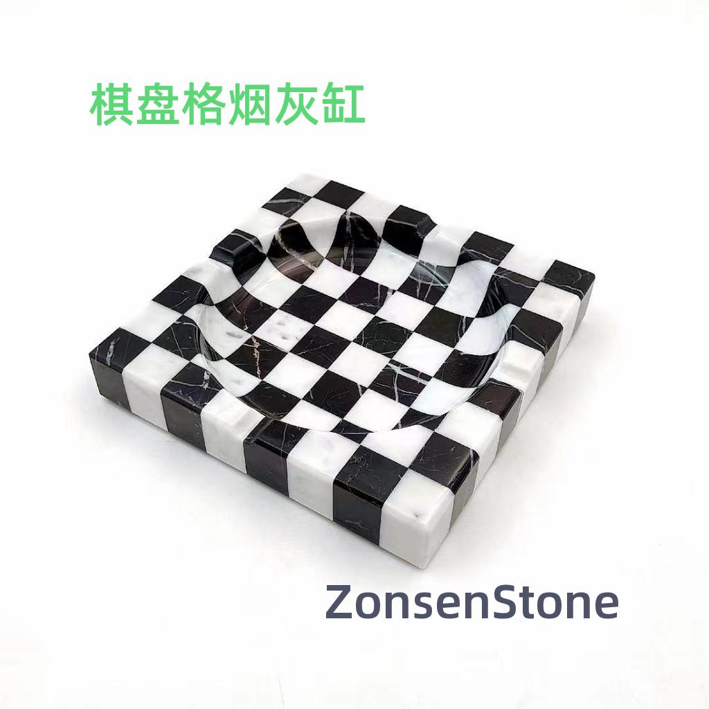 checkerboard ashtray