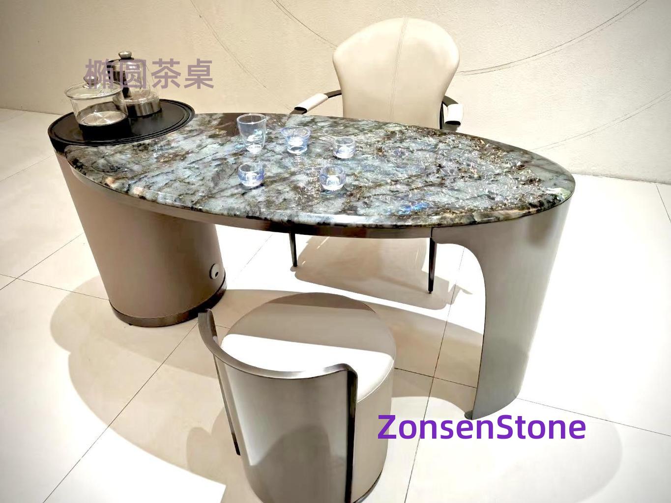 oval tea table
