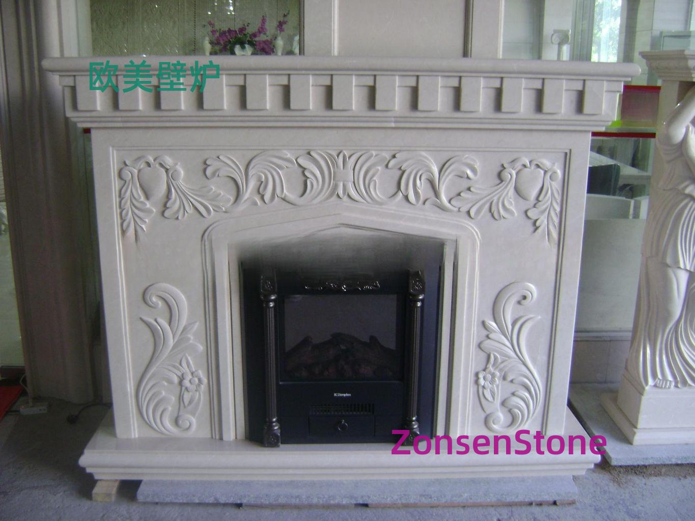 European and American fireplaces