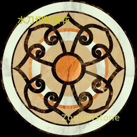 Waterjet cut mosaic
