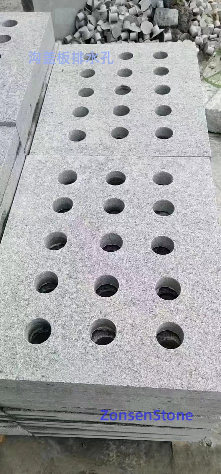 Drainage holes of trench cover