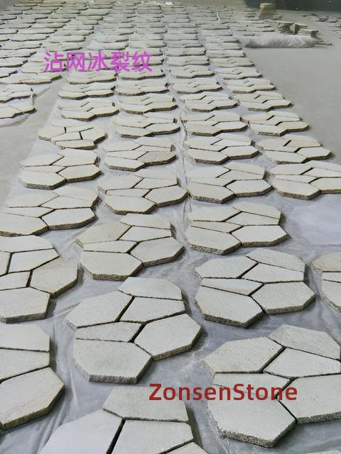 Ice crack pattern