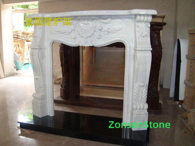 French fireplace mantel