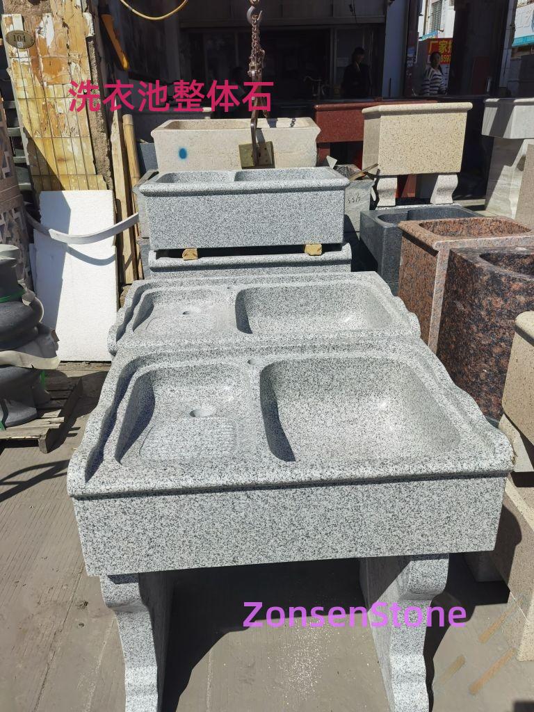 Laundry sink made of stone