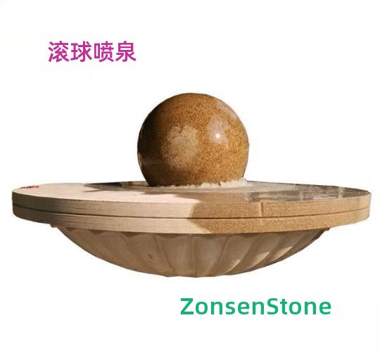 Rolling ball fountain