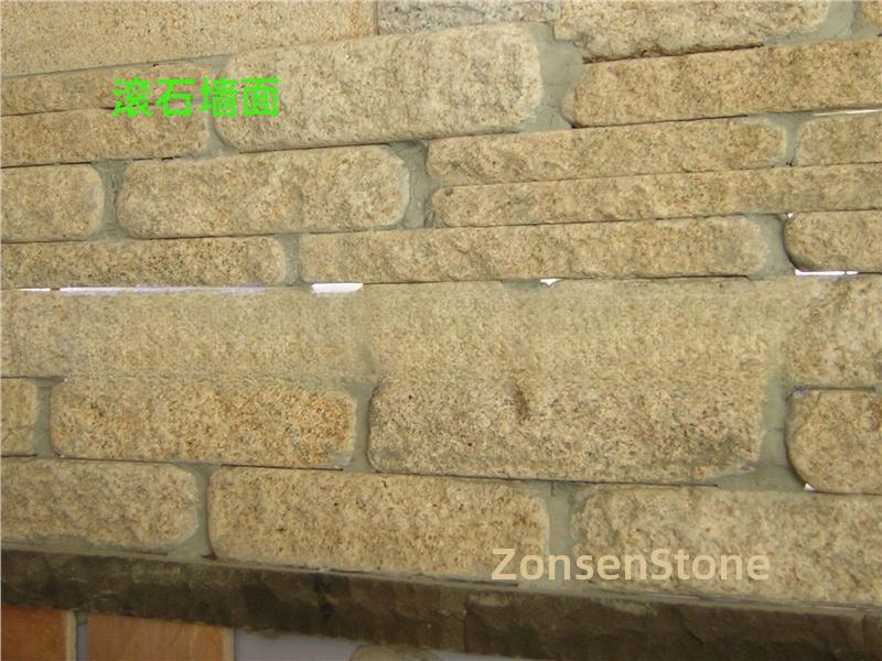 Rolling stone wall