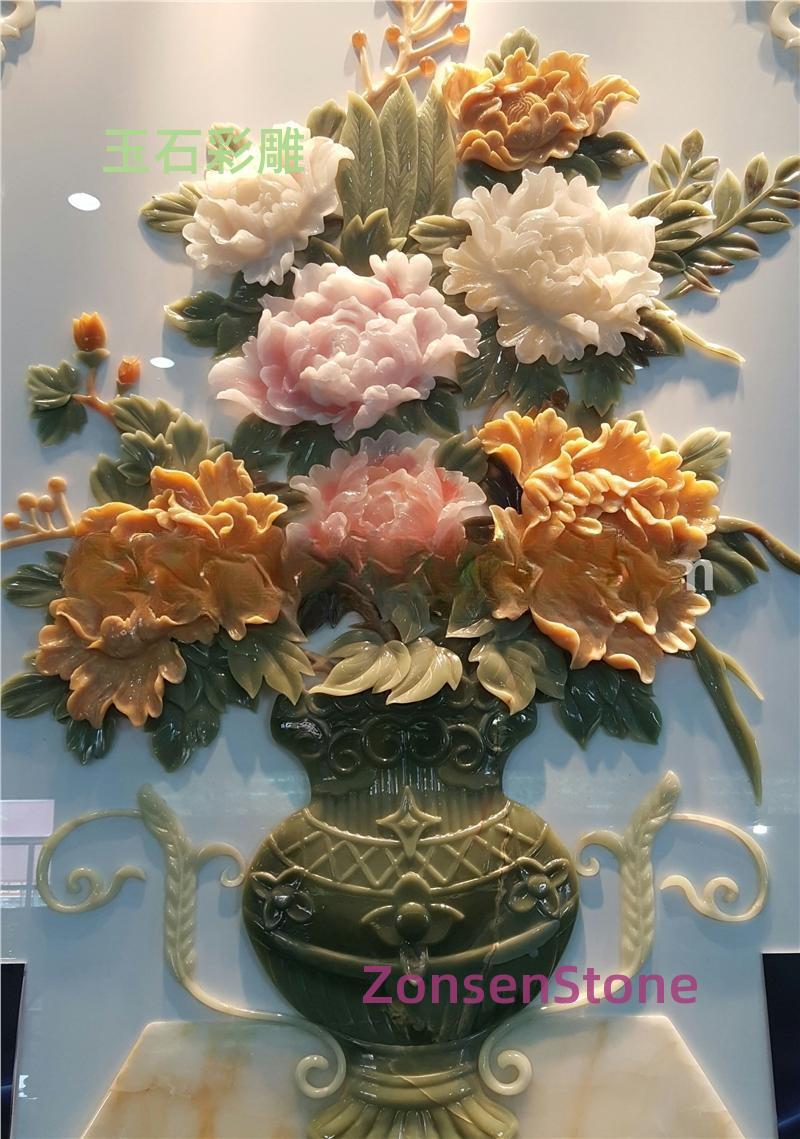 jade color carving