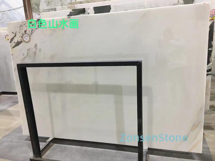 白色山水画