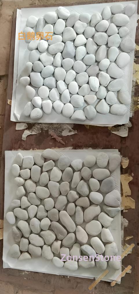 White pebbles