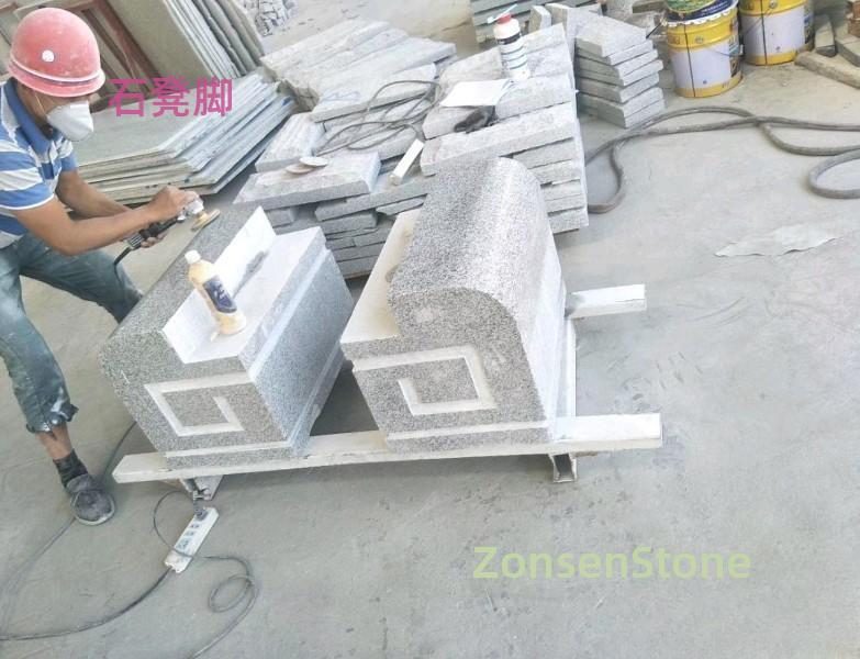 stone bench legs