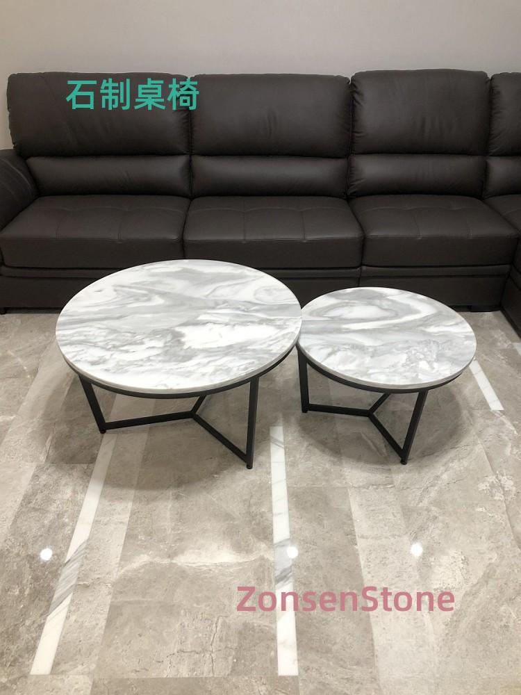 Stone tables and chairs