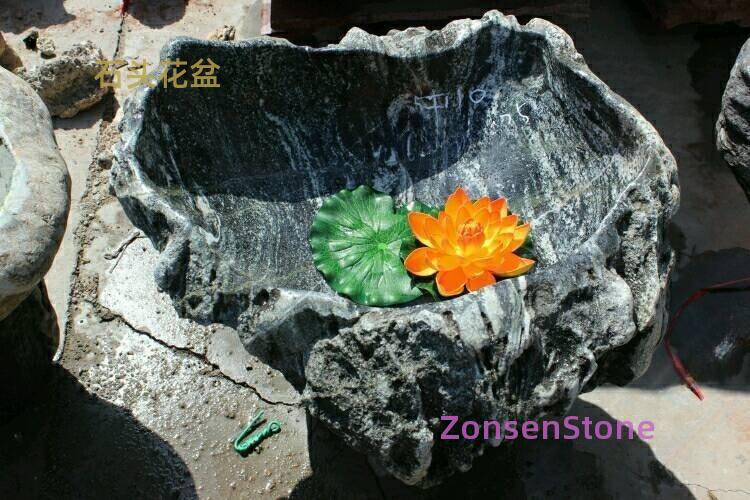 Stone flower pot