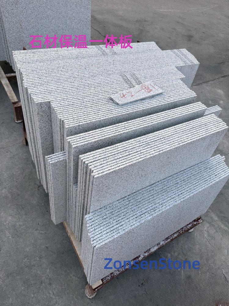 Stone insulation integrated panel