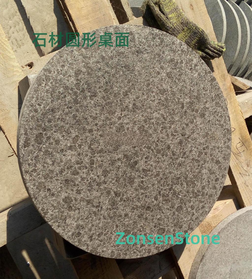Stone round tabletop