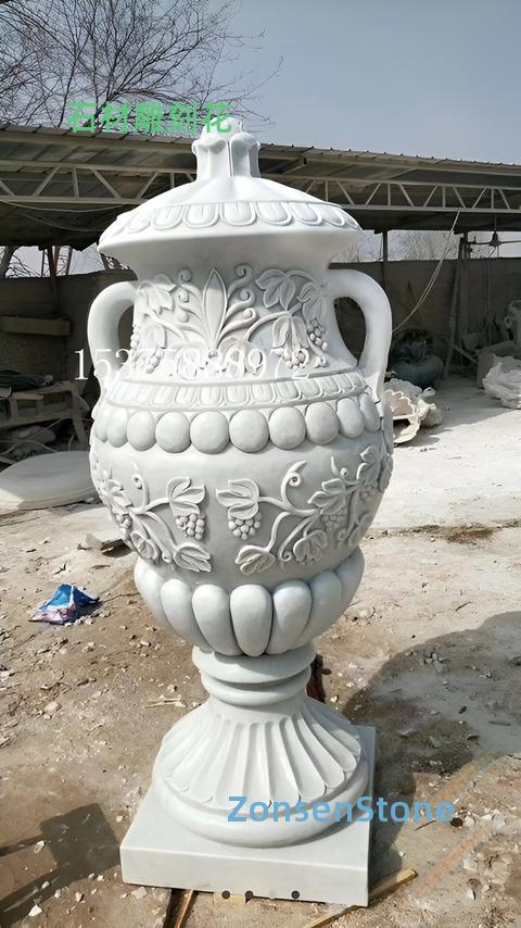 Stone carving flowers