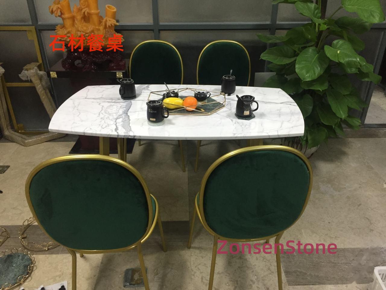 Stone dining table