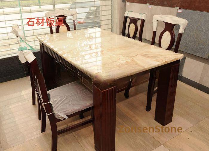 Stone dining table