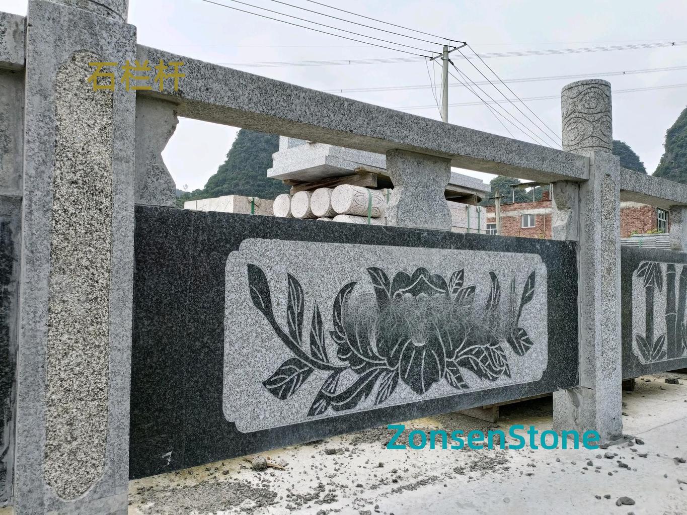 Stone railings
