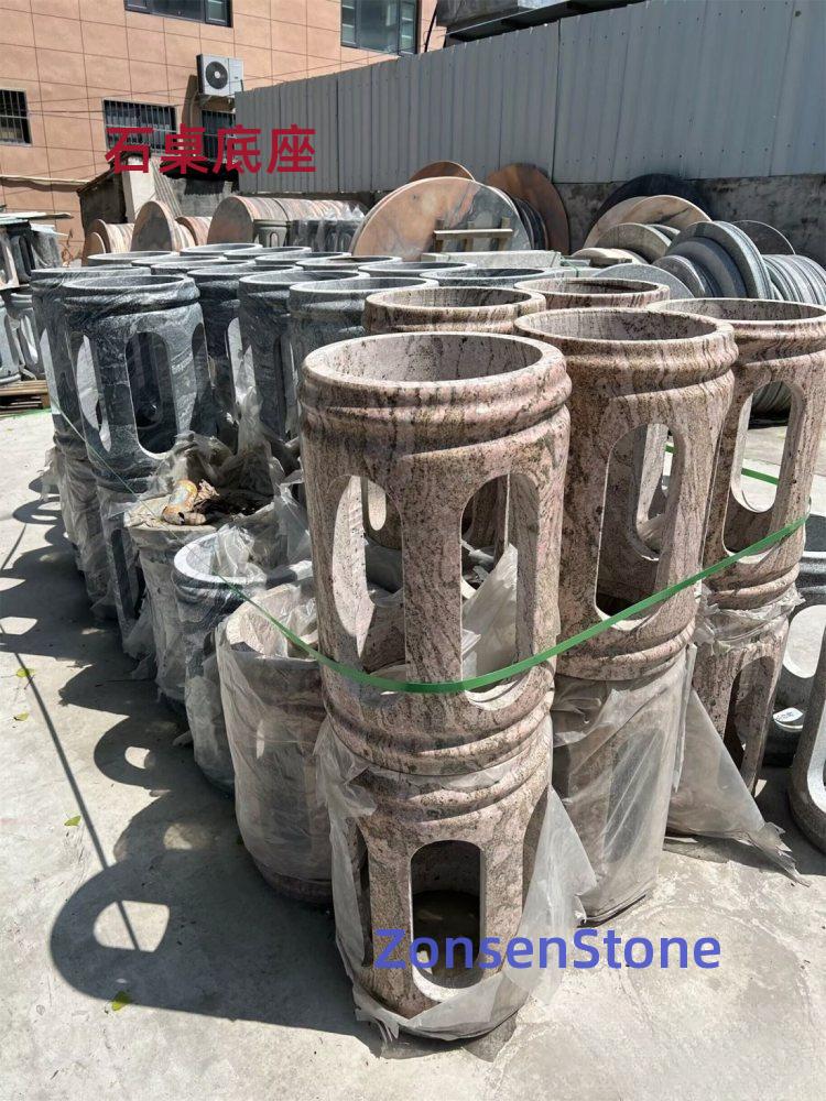 Stone table base